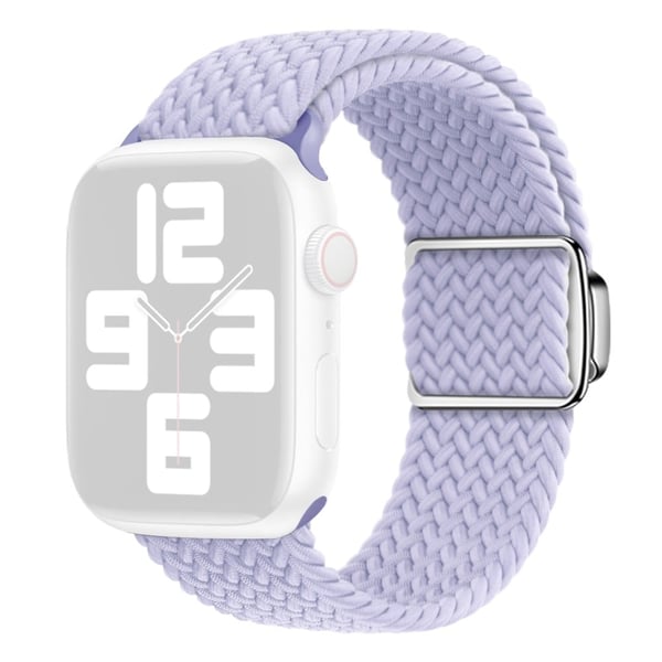 Apple Watch Series 9 45 mm / Ultra 2 flettet nylonrem - Lilla