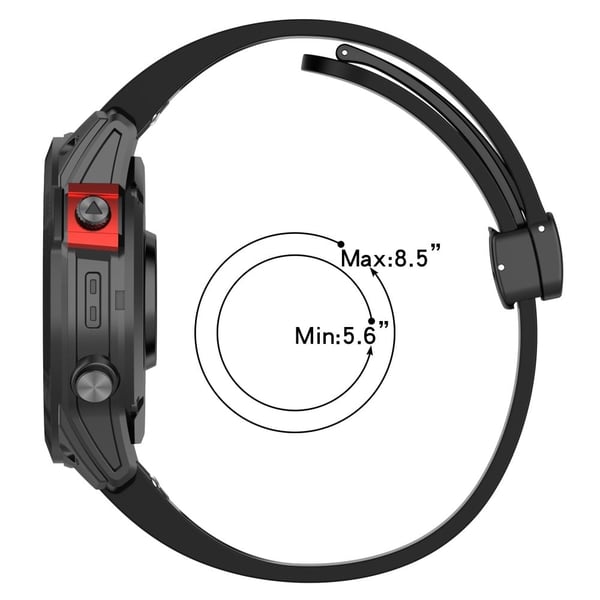 26 mm silikonrem med verktøy for Garmin Watch - Vinrød