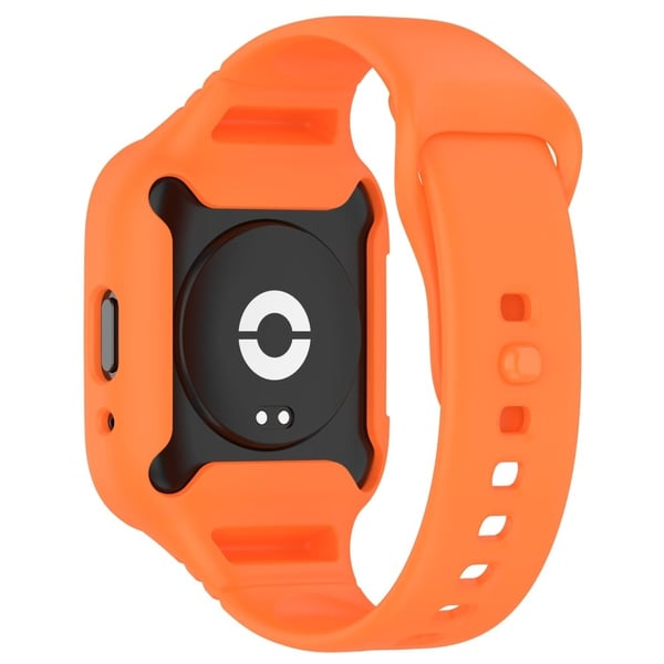 Xiaomi Redmi Watch 3 Active / Lite 3 silikonrem med beskyttelsesdeksel - Oransje