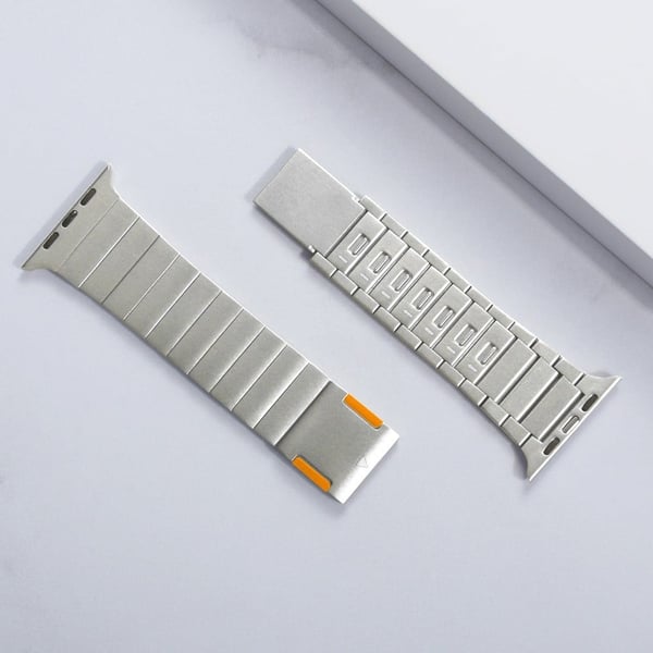 Apple Watch Series 9 45 mm / Ultra 2 rem i rustfritt stål - Svart