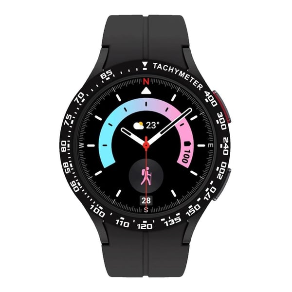 Samsung Galaxy Watch 5 Pro aluminiumslegering ring - Svart / Svart / Svart