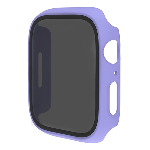 Apple Watch SE 2022 (44mm) / SE / 6 / 5 integrert deksel med herdet glass - Lilla