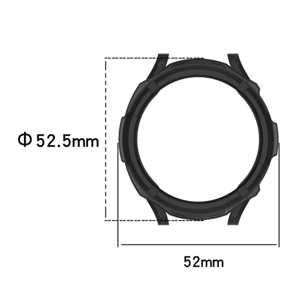 HAT PRINCE Samsung Galaxy Watch 6 Classic (43 mm) hult deksel med 0,2 mm herdet glass - Rød