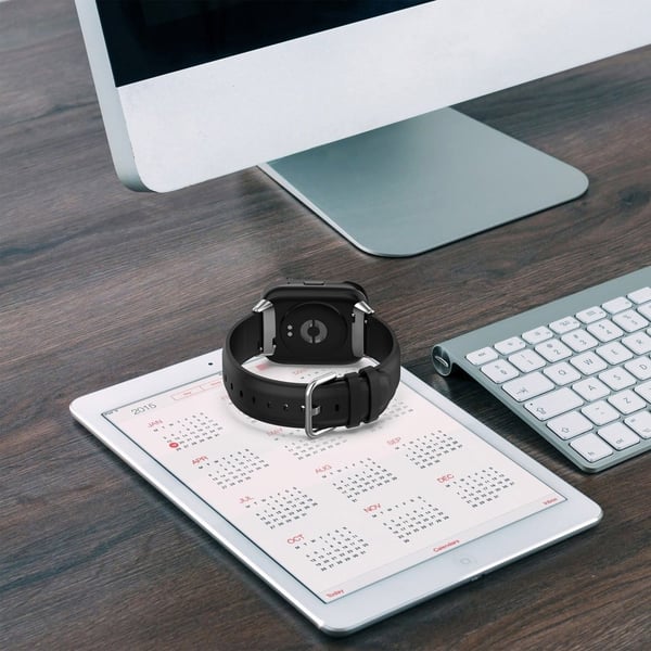 Xiaomi Redmi Watch 3 Active / Lite 3 Ægte læderrem med stik - Lyserød