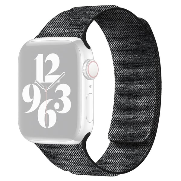 Apple Watch Series 9 41 mm rem i denimstoff - Svart