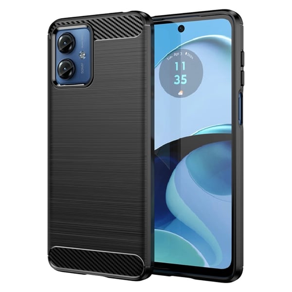 Carbon Flex Etui Motorola Moto G14 4g - Sort