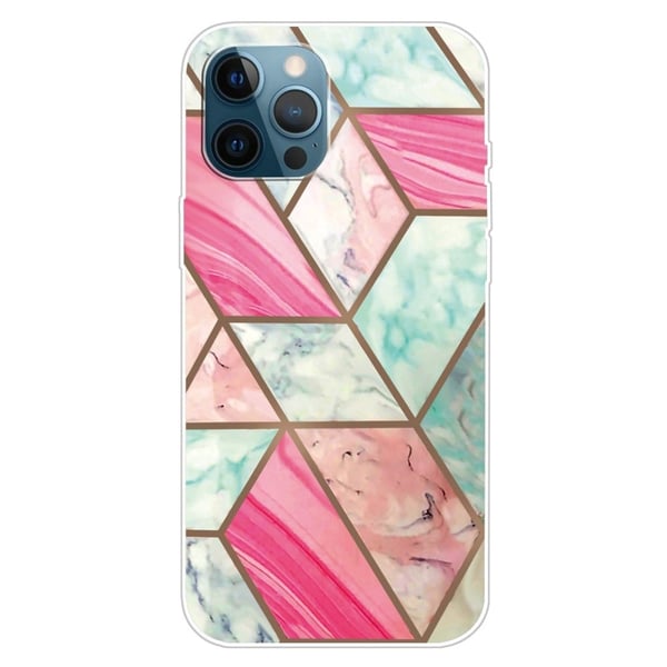 Marble iPhone 15 Etui - Fargerik Klinkekule Tile