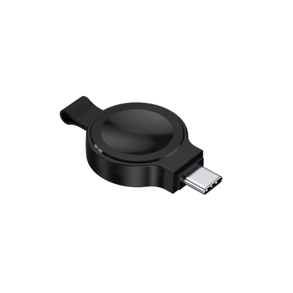 Trådløs oplader med USB-C-stik til Apple Watch - Sort
