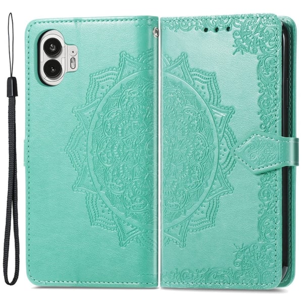 Mandala Nothing Phone (2) Läppäkotelo - Vihreä
