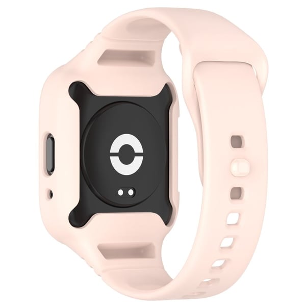 Xiaomi Redmi Watch 3 Active / Lite 3 silikonrem med beskyttelsesdeksel - Lyserosa