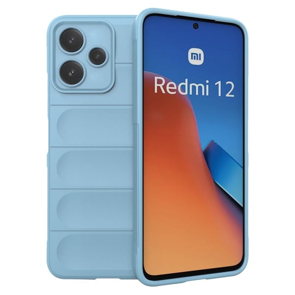 Deksel med mykt grep for Xiaomi Redmi 12 / Xiaomi Poco M6 Pro - Babyblå