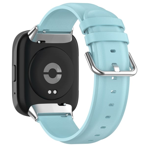 Xiaomi Redmi Watch 3 Active / Lite 3 Armband i äkta läder med kontakt - Baby Blå Xiaomi Redmi Watch 3 Active / Lite 3 Armband i äkta läder med kontakt - Baby Blå