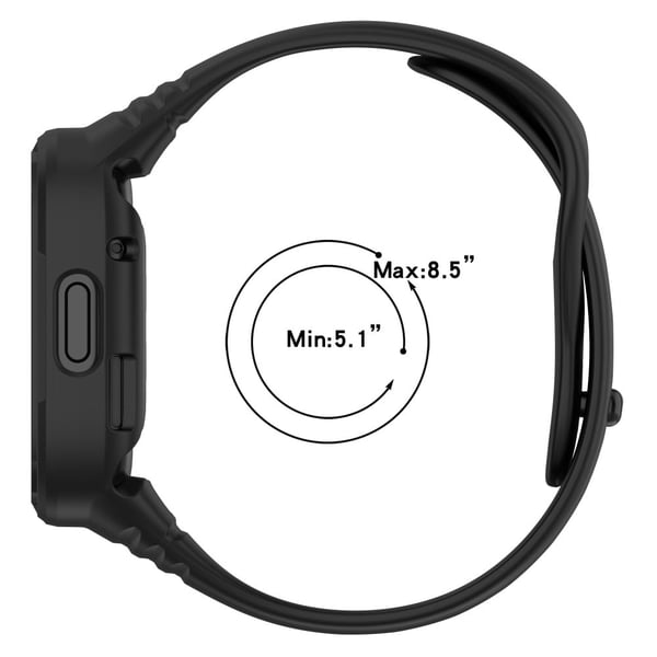 Xiaomi Redmi Watch 3 silikonrem med beskyttelsesdeksel - Elfenbenshvit