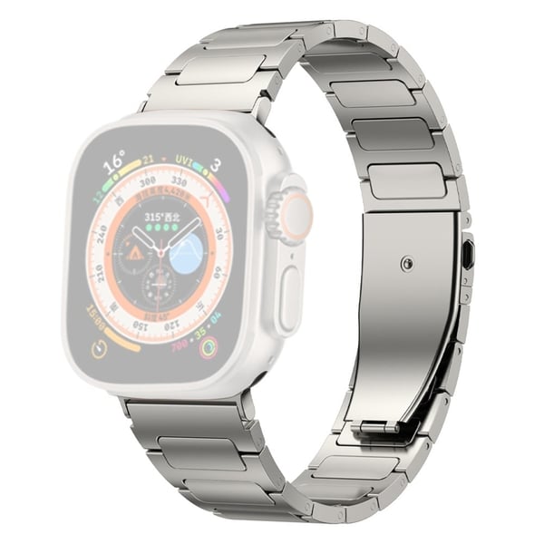 Apple Watch Series 9 41 mm titanlegeringsrem med flat spenne - Titan Farge