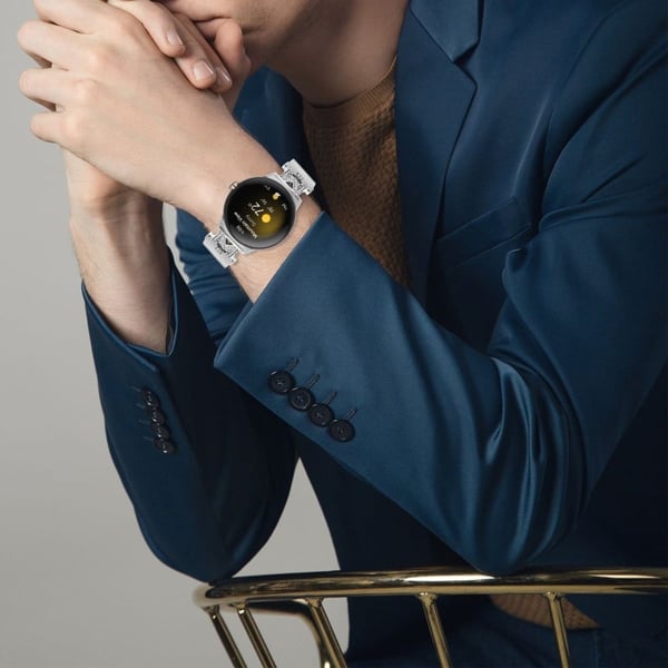 Google Pixel Watch-bokstaven M med rhinestone-dekorrem