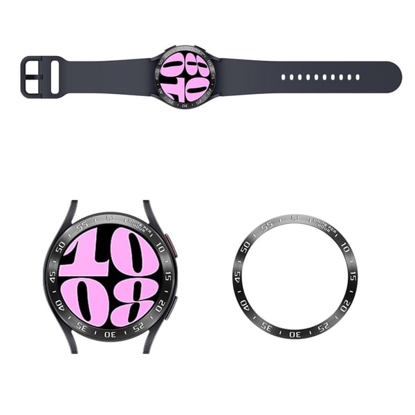 Samsung Galaxy Watch 6 (40 mm) ring i rustfritt stål - Svart / Svart / Svart