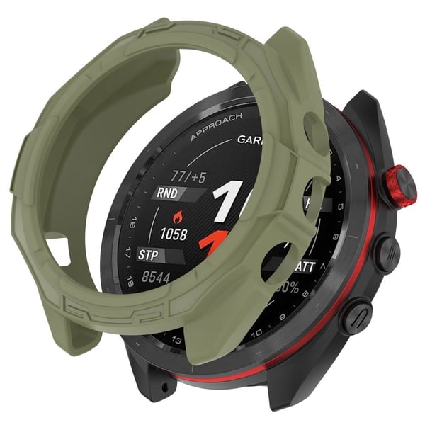 Garmin Approach S70 (47mm) hult beskyttelsescover - Junglegrøn