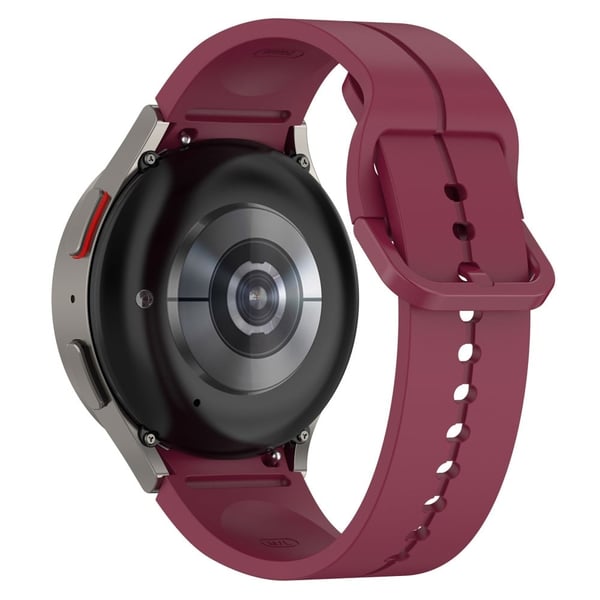20mm silikone rille rem til Samsung Galaxy Watch 6 / 5 / 4 / 3 (41mm) - Rødvin 20mm silikone rille rem til Samsung Galaxy Watch 6 / 5 / 4 / 3 (41mm) - Rødvin