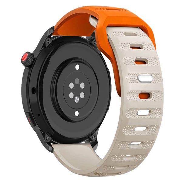 22 mm universalrem med prikkstruktur - Oransje + Stjernelys