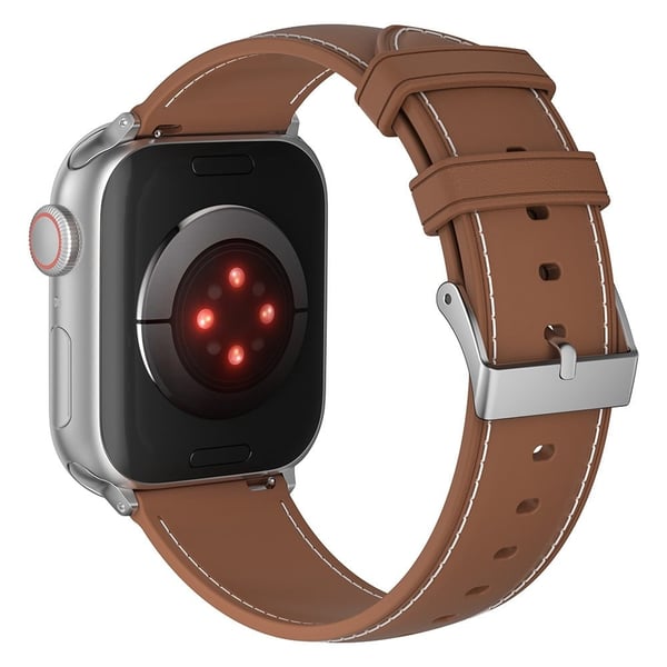 Apple Watch Series 9 45 mm / Ultra 2 sømstilsrem - Brun