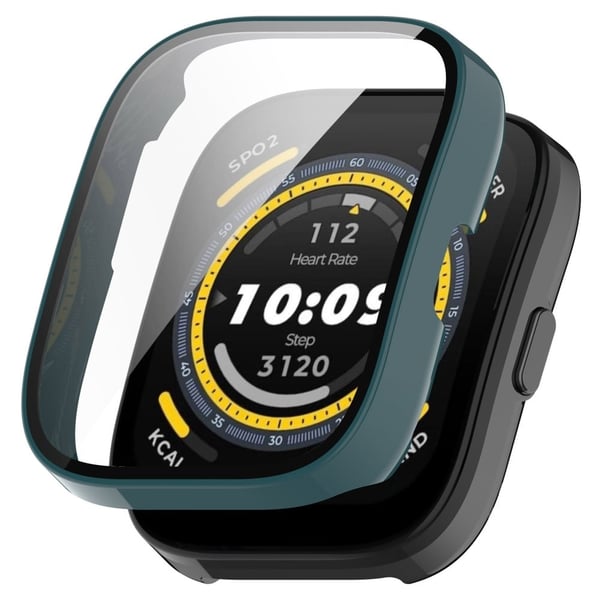 Amazfit Bip 5 beskyttelsesdeksel med herdet glass - Furunålsgrønn