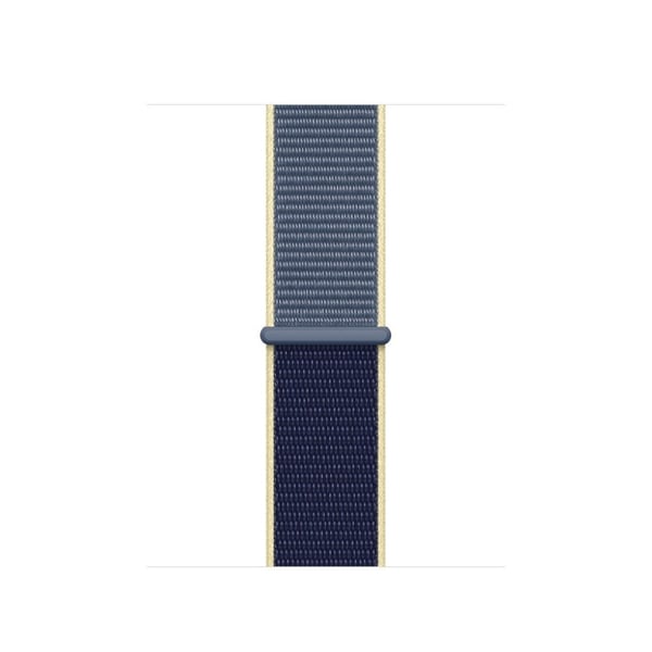 Apple Watch Series 5 40 mm ensfarget nylonarmbånd - Mørkeblå / Isblå