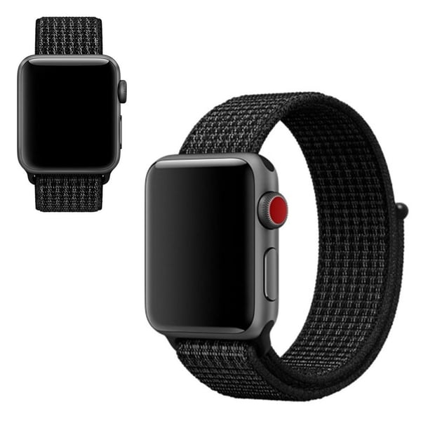 Apple Watch Series 5 40 mm ensfarget nylonarmbånd - Svart