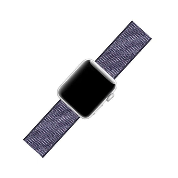 Apple Watch Series 5 40 mm ensfarget nylonarmbånd - Mørkeblå
