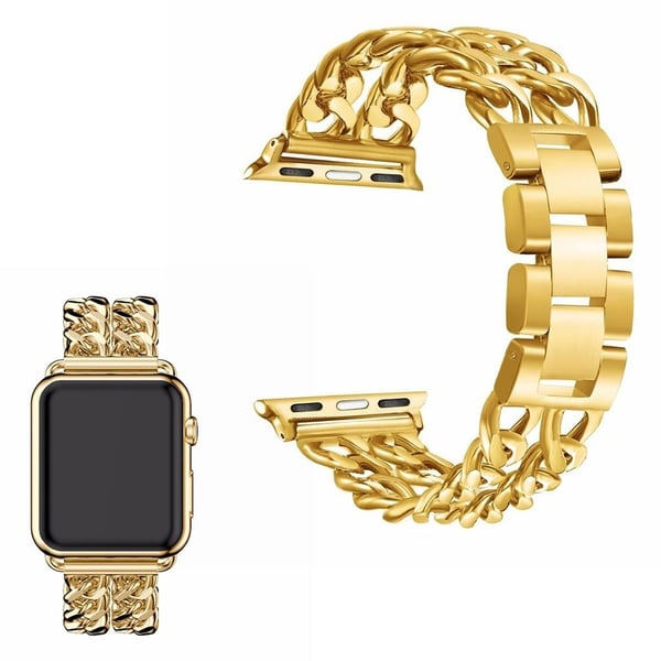 Apple Watch Series 6 / 5 40 mm urrem i rustfritt stål - Gull