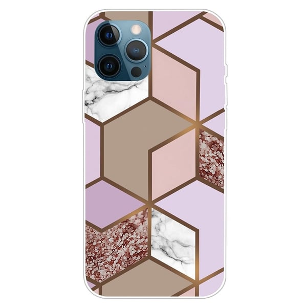 Marble design iPhone 15 Plus cover - Guldfarvet Frodig Flise Marble design iPhone 15 Plus cover - Guldfarvet Frodig Flise
