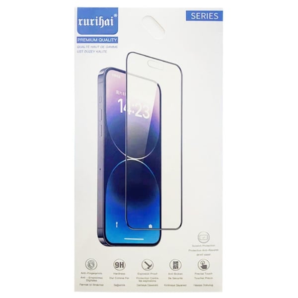 RURIHAI H9 skjermbeskytter i herdet glass for iPhone 15 Plus
