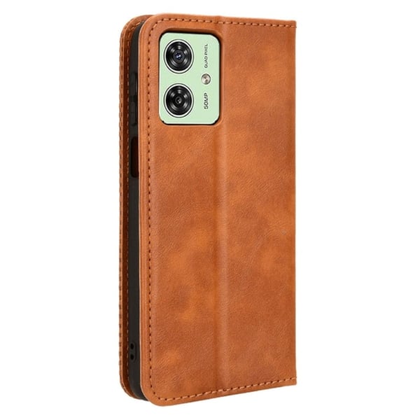 Bofink Vintage Motorola Moto G54 Nahkakotelo - Ruskea