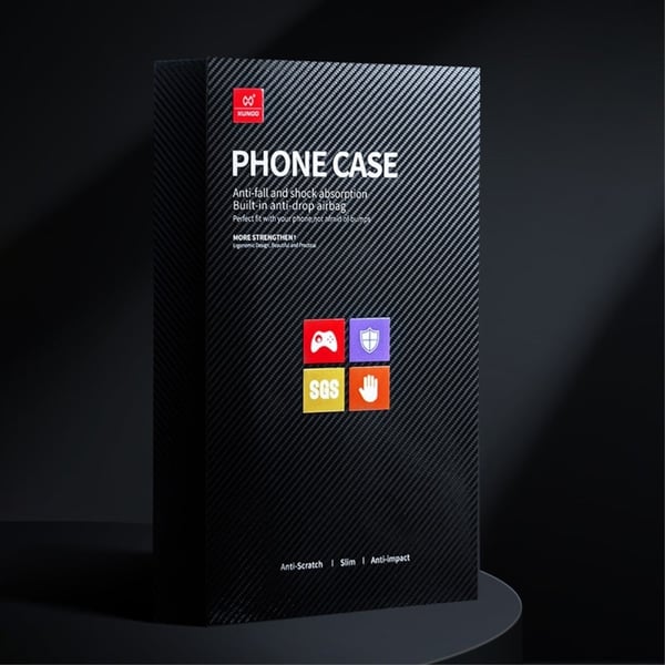 Støtsikkert hybriddeksel for iPhone 15 Pro - Svart