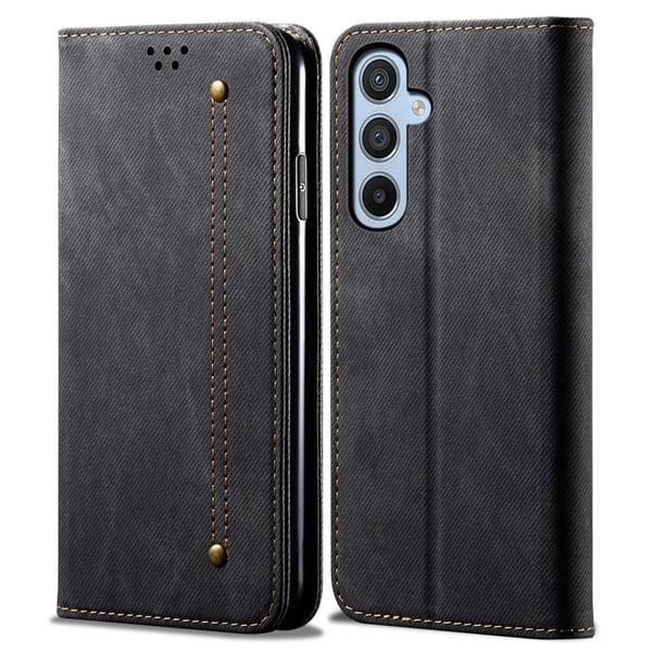 Jeans Samsung Galaxy A05s Flippetui - Svart