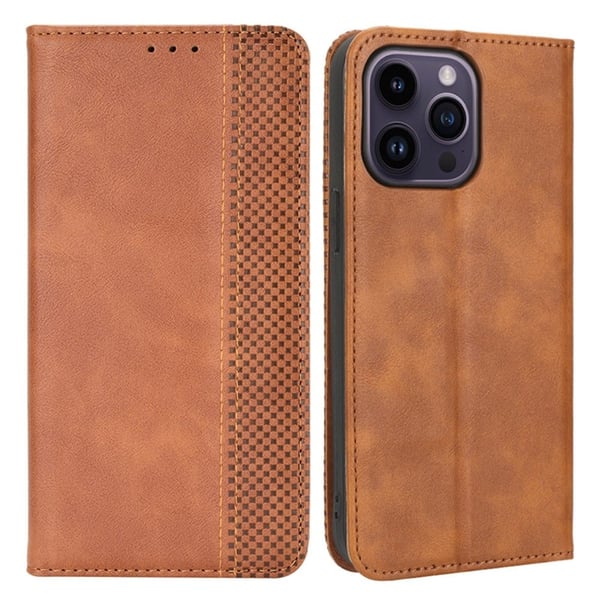 Bofink Vintage iPhone 15 Pro Max læderetui - Brun