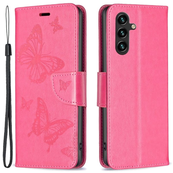 Butterfly Samsung Galaxy A15 Flippetui - Rose
