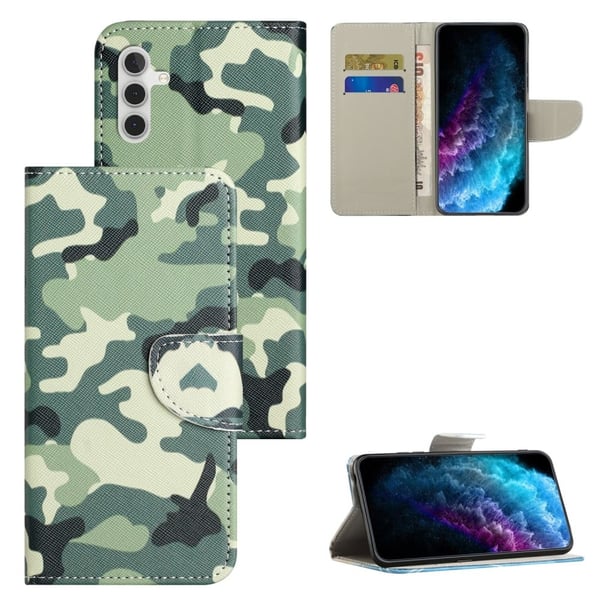 Wonderland Samsung Galaxy A15 Flippetui - Kamuflasje
