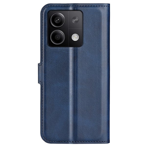 Hållbart konstläder Xiaomi Redmi Note 13 5G  fodral med plånbok - Blå