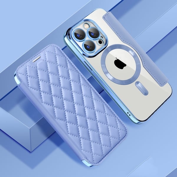 RFID-blokkerende linsetui med film - Babyblå