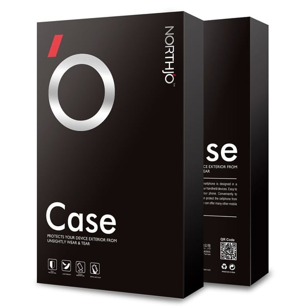 NORTHJO 3-i-1 iPhone 15 Plus TPU-deksel med HD-herdet glass