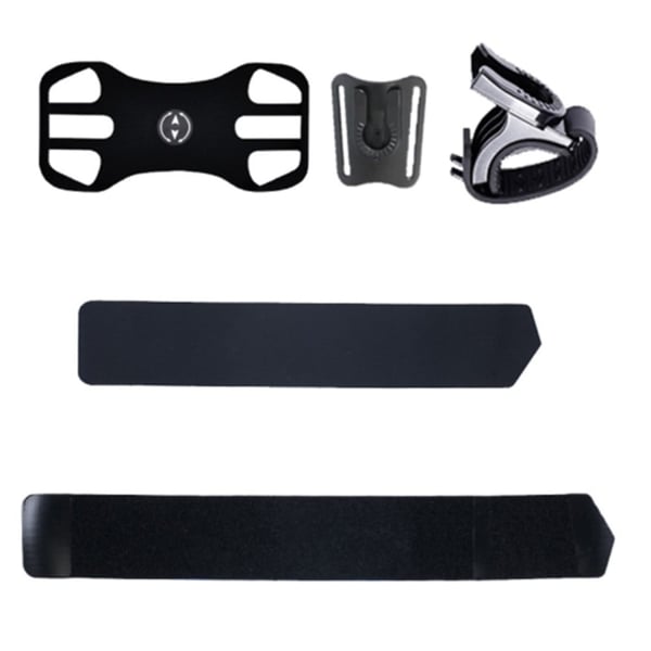 Avtakbar telefonholder med silikonrem - Universal Fit 4,5-6,5 tommer - Svart Avtakbar telefonholder med silikonrem - Universal Fit 4,5-6,5 tommer - Svart