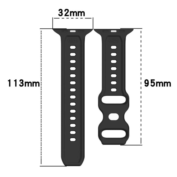 Silikonarmbånd for Apple Watch 41mm/40mm/38mm Series 9/8/7/6/5/4/SE (2022/2023) - Oransje