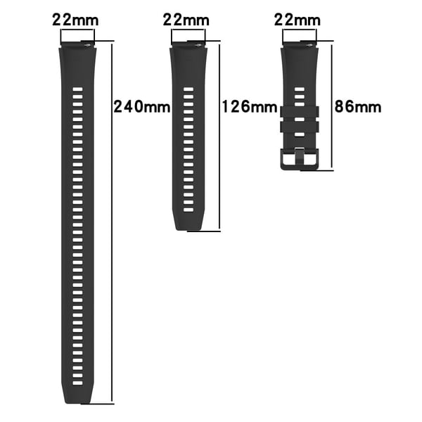 Erstatningsarmbånd i silikon med forlengelsesrem til Huawei Watch Ultimate / Watch 3 / Watch 3 Pro - Khaki