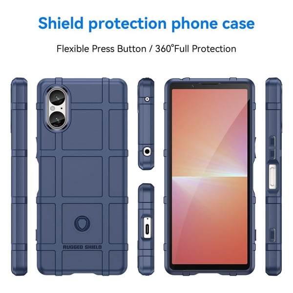 Rugged Shield Suojakotelo Sony Xperia 5 V - Sininen