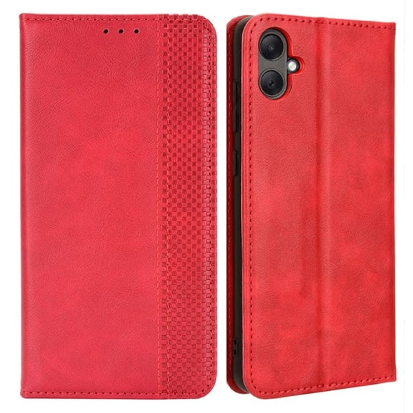 Bofink Vintage läder Samsung Galaxy A05 fodral - Röd