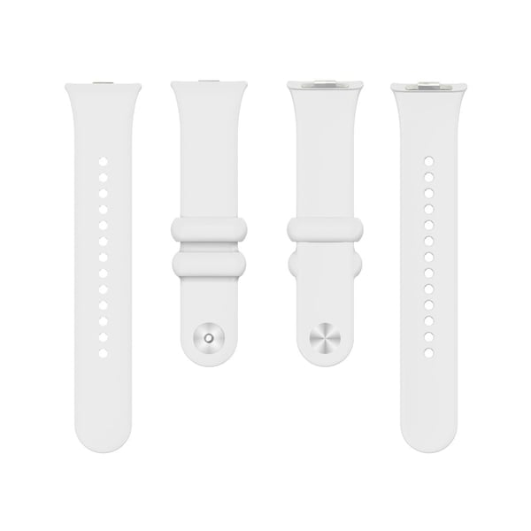 Xiaomi Smart Band 8 Pro ensfarget silikonarmbånd - Hvit