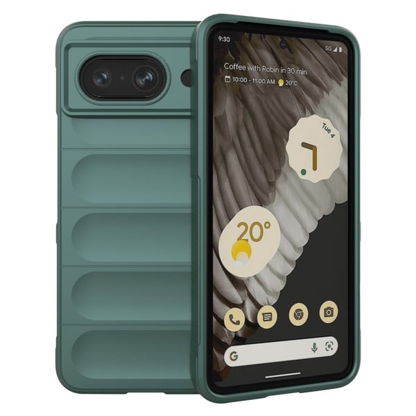 Mjukt greppformat Google Pixel 8 skal - Grön