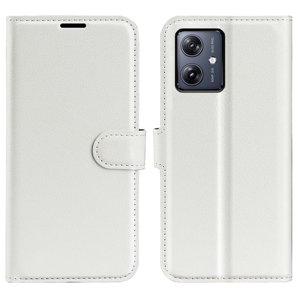 Classic Motorola Moto G54 Flippetui - Hvit