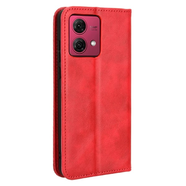 Bofink Vintage Motorola Moto G84 Nahkakotelo - Punainen