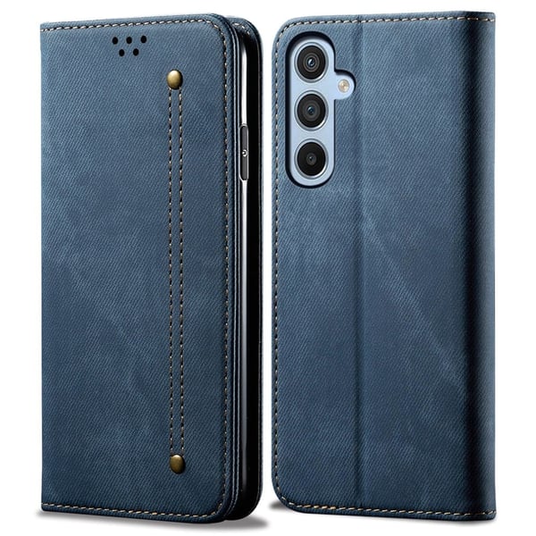 Jeans Samsung Galaxy A05s Flippetui - Blå